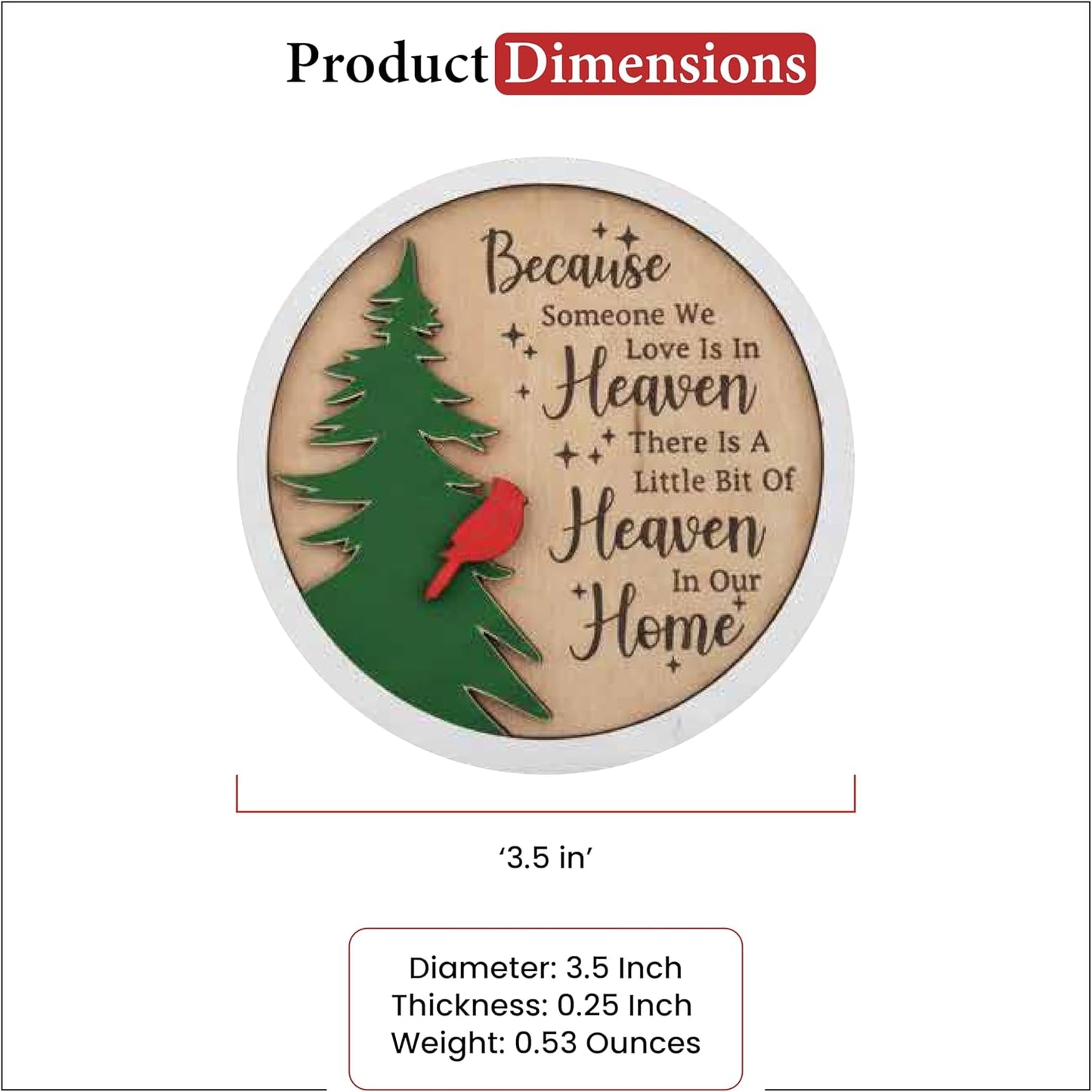 Living Legacy Wooden Christmas Memorial Ornament – Handcrafted Tribute with Custom QR Photo Memories for Loved Ones in Heaven