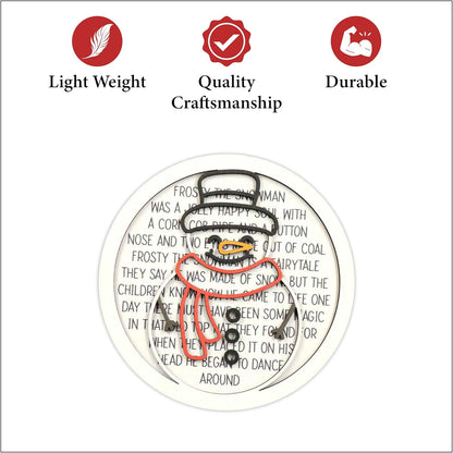 Living Legacy QR Code Christmas Ornament – Personalized Wooden Keepsake (Santa, Reindeer & Snowman Options)