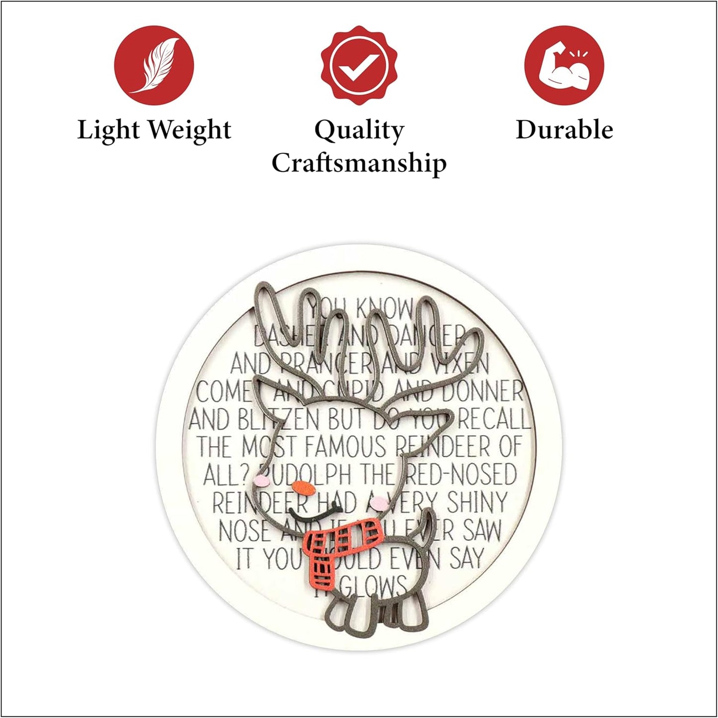 Living Legacy QR Code Christmas Ornament – Personalized Wooden Keepsake (Santa, Reindeer & Snowman Options)