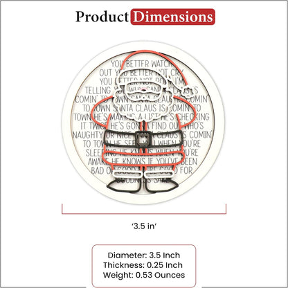 Living Legacy QR Code Christmas Ornament – Personalized Wooden Keepsake (Santa, Reindeer & Snowman Options)