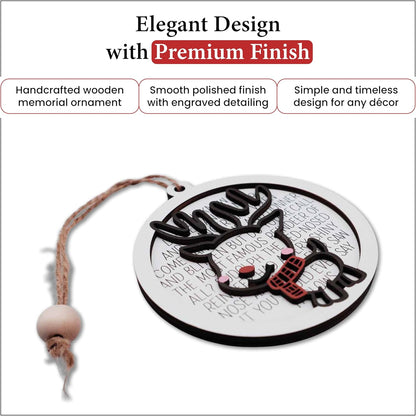 Living Legacy QR Code Christmas Ornament – Personalized Wooden Keepsake (Santa, Reindeer & Snowman Options)