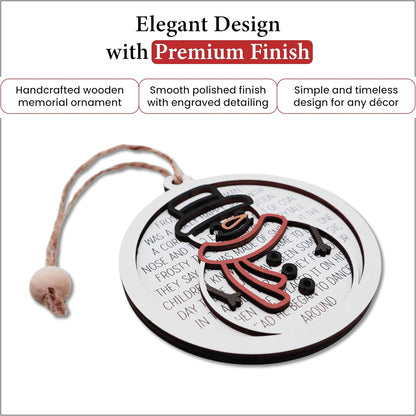 Living Legacy QR Code Christmas Ornament – Personalized Wooden Keepsake (Santa, Reindeer & Snowman Options)