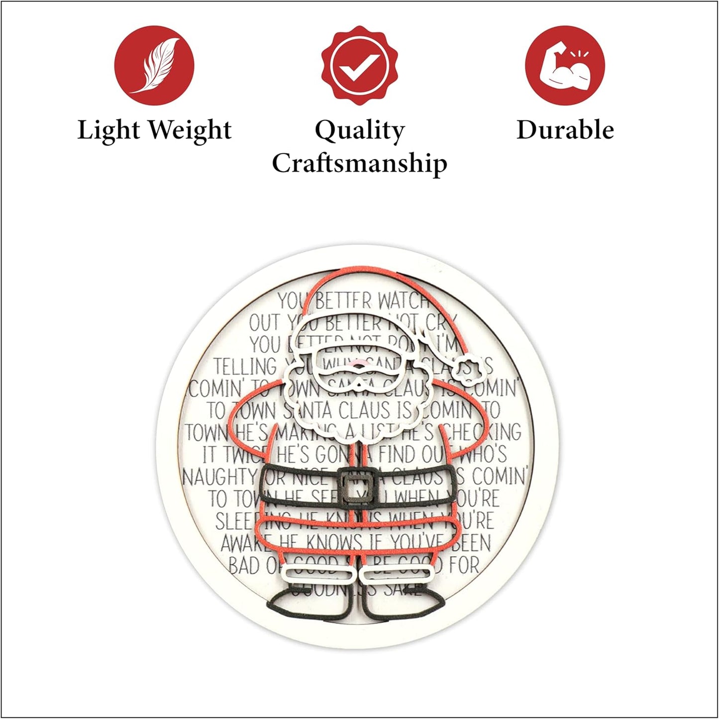 Living Legacy QR Code Christmas Ornament – Personalized Wooden Keepsake (Santa, Reindeer & Snowman Options)